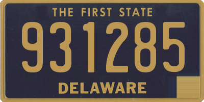 DE license plate 931285
