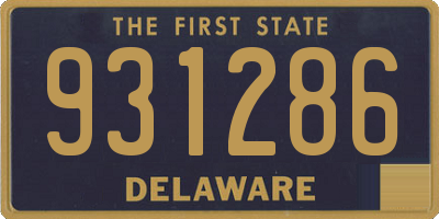 DE license plate 931286