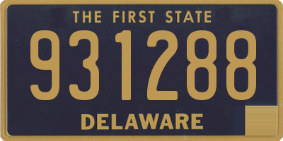 DE license plate 931288