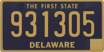 DE license plate 931305