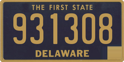DE license plate 931308