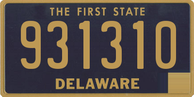 DE license plate 931310