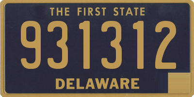 DE license plate 931312
