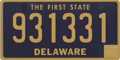 DE license plate 931331