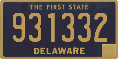 DE license plate 931332