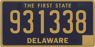 DE license plate 931338