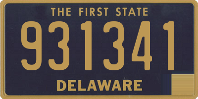 DE license plate 931341