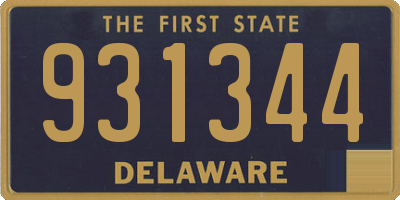 DE license plate 931344