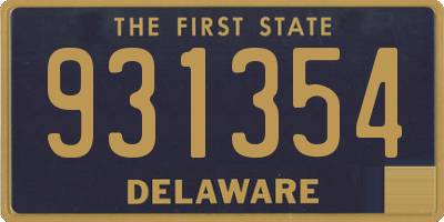 DE license plate 931354