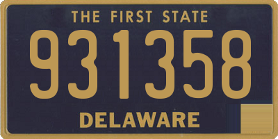 DE license plate 931358