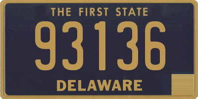 DE license plate 93136