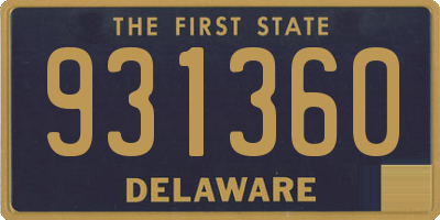 DE license plate 931360