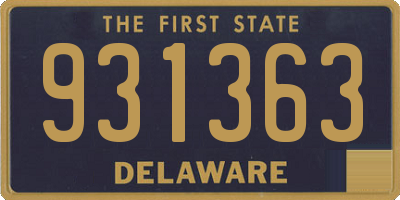 DE license plate 931363