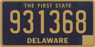 DE license plate 931368