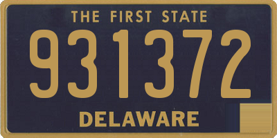 DE license plate 931372