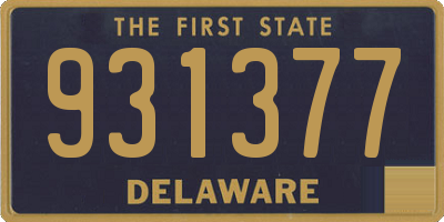 DE license plate 931377