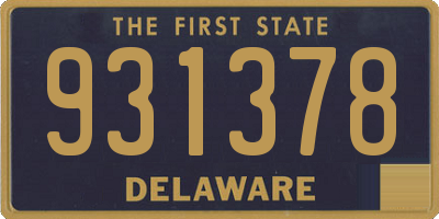 DE license plate 931378