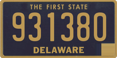 DE license plate 931380