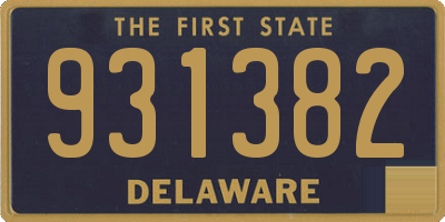 DE license plate 931382