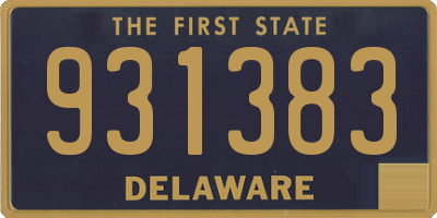 DE license plate 931383
