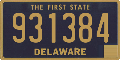 DE license plate 931384