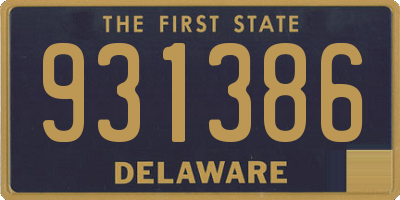 DE license plate 931386