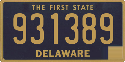 DE license plate 931389