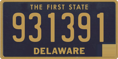 DE license plate 931391