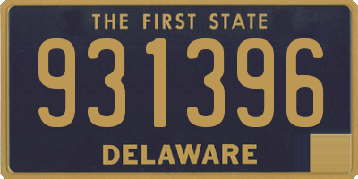 DE license plate 931396