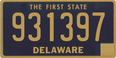 DE license plate 931397