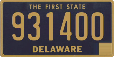 DE license plate 931400