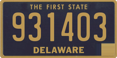 DE license plate 931403