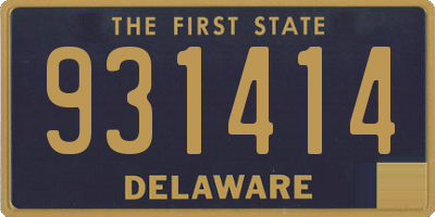 DE license plate 931414