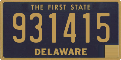 DE license plate 931415