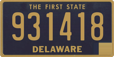 DE license plate 931418