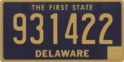 DE license plate 931422