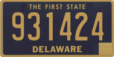 DE license plate 931424