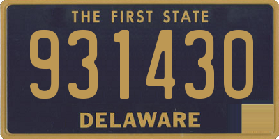 DE license plate 931430