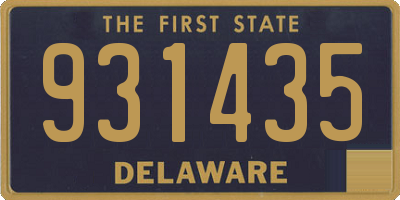 DE license plate 931435