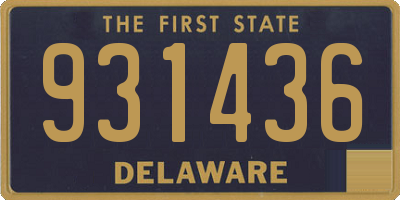 DE license plate 931436