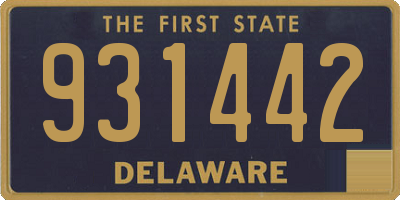 DE license plate 931442