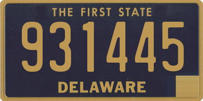 DE license plate 931445