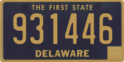 DE license plate 931446