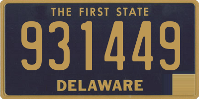 DE license plate 931449