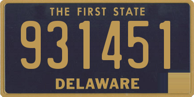 DE license plate 931451