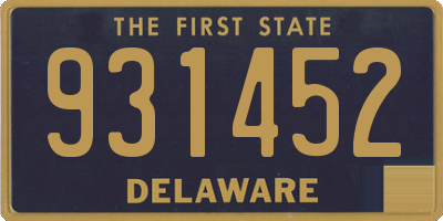 DE license plate 931452
