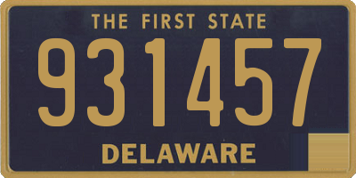 DE license plate 931457