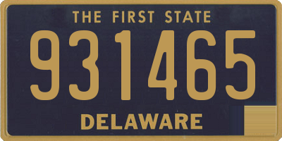 DE license plate 931465