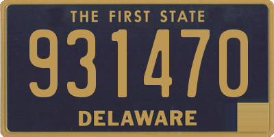 DE license plate 931470