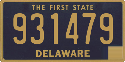DE license plate 931479